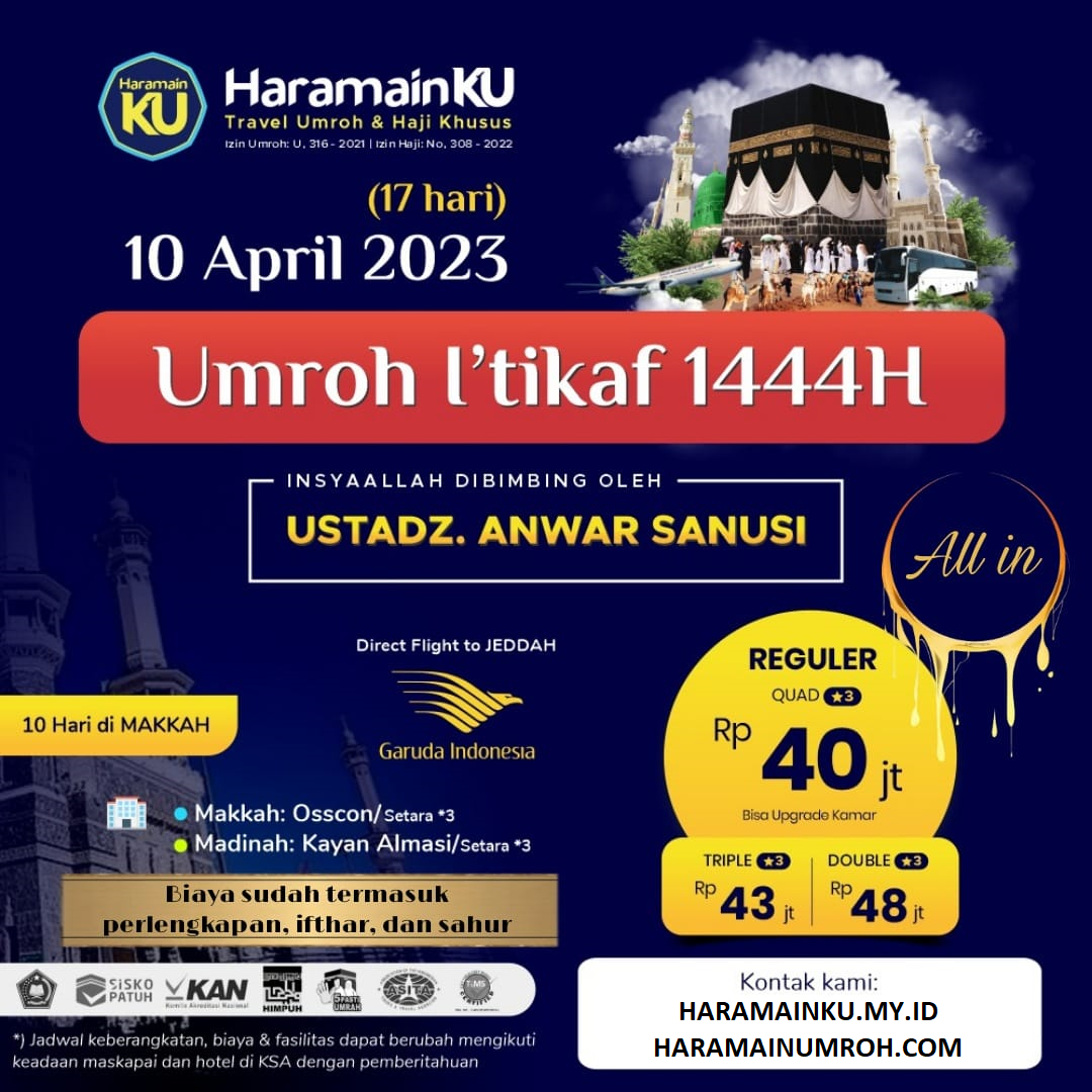 umroh akhir ramadhan reguler batch 2 2023