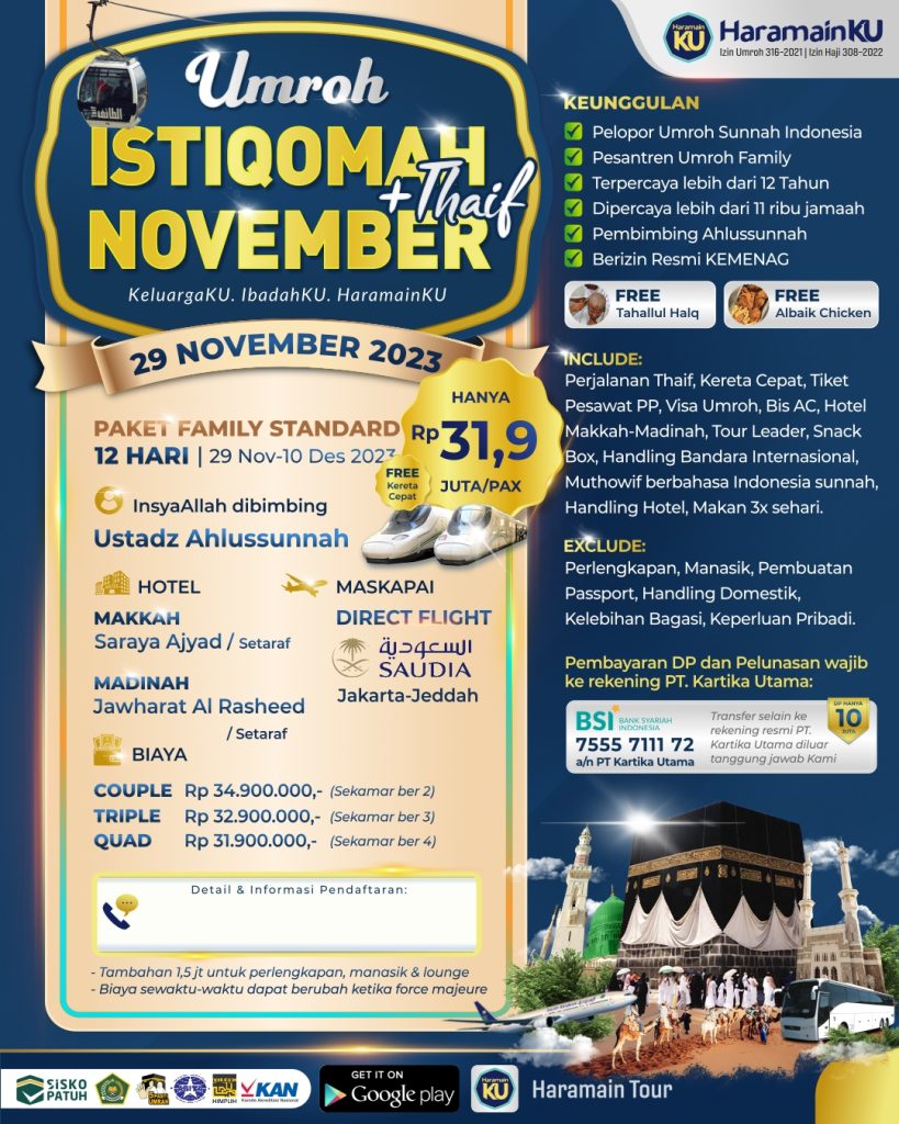 Umroh Plus Thaif November