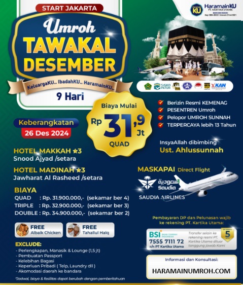 Umroh Murah Desember 2024