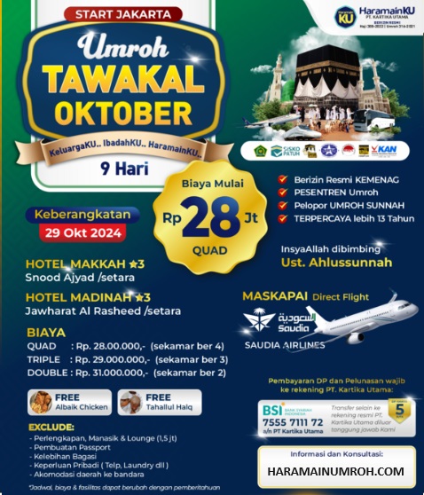 Umroh Murah Oktober 2024